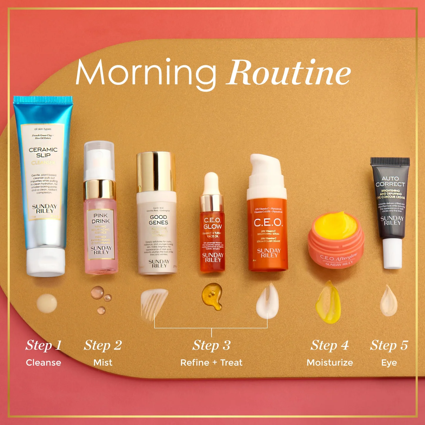 Sunday Riley A.M. Weekend Getaway Travel Size Morning Routine