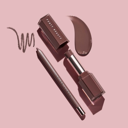Fenty Beauty Gloss Bomb Stix & Trace'd Out Lip Pencil Rose Amber
