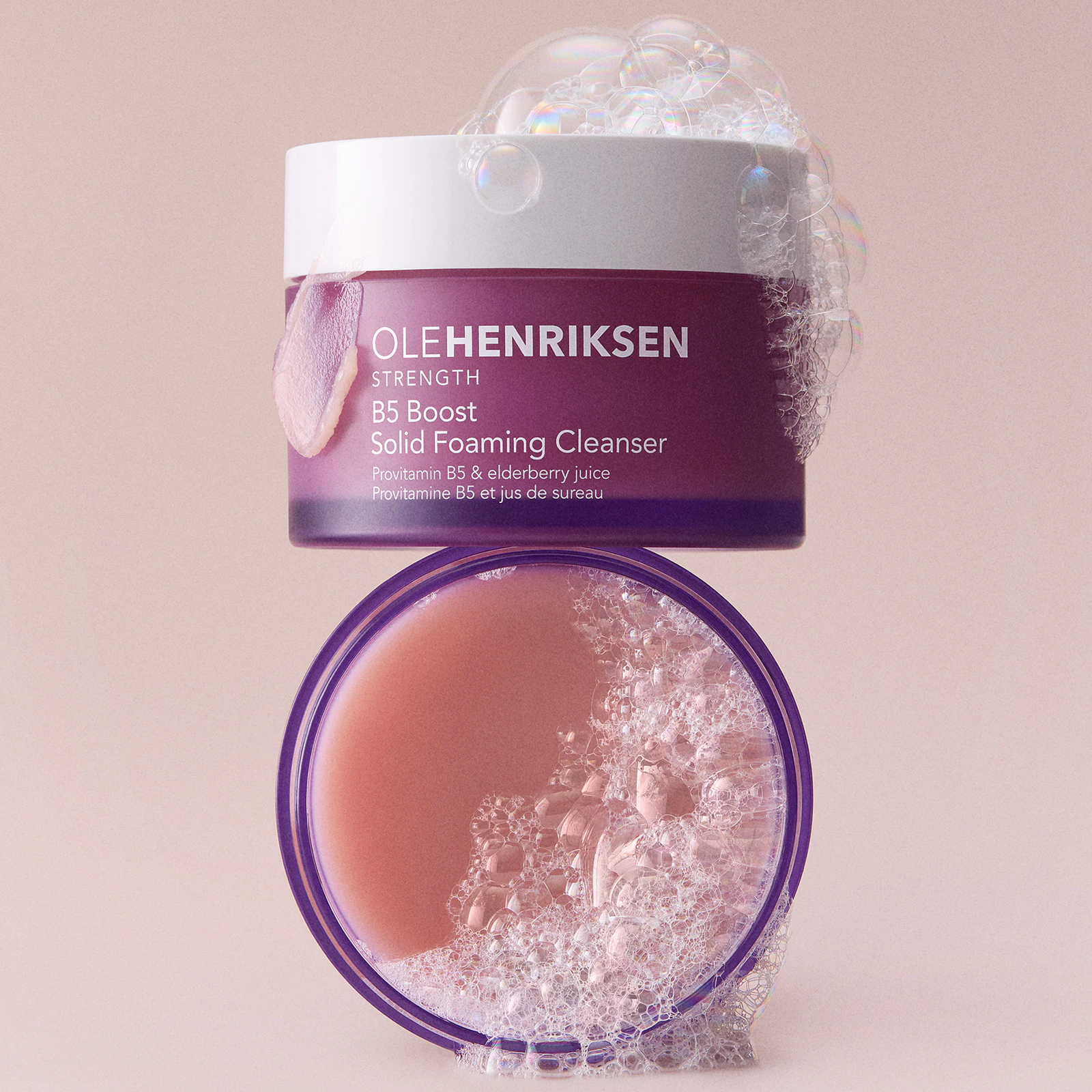 OLE HENRIKSEN Strength B5 Boost Hydrating Solid Foaming Gentle Cleanser 100g