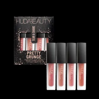 HUDA BEAUTY Pretty Grunge Liquid Matte Lip Quad 